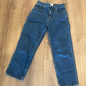 Everlane Relaxed Fit Jeans in Dark Blue Denim Sz 30